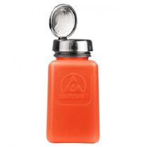 ONE TOUCH, Dissipative Orange HDPE Bottle w/Pump, 180mL