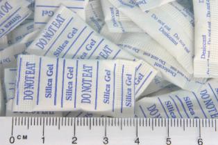 Desiccant pack, 100 x 3.0g packet of silica gel, 25mm x 60mm