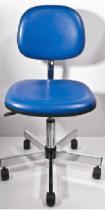 Esd PU Blue Leather Chair, Qty x 10