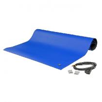 Static Diss Rubber Table Runner, Blue 2' X 24'