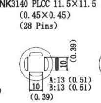 Quick NK3140 HotAir Nozzle PLCC 11.5 x 11.5 (0.45 x 0.45)