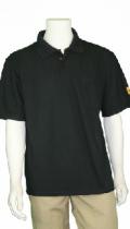 Esd Polo Shirt, Black, Short Sleeve, Large