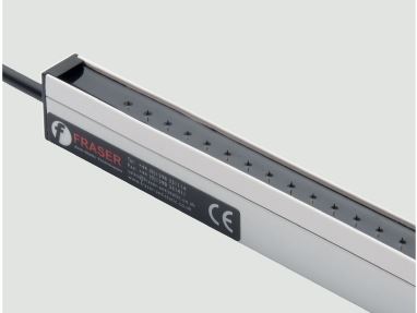 Fraser 1250-S Static Eliminator w/studs sliding in slot, 230mm