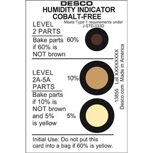 Desco Humidity Id 3 Spot 5-10-60 %,125, Cobalt Free