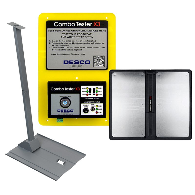 Desco Combo Tester x 3, with Stand - DES19271