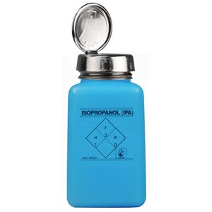 ONE TOUCH, Dissipative Blue HDPE Bottle, IPA, 180mL