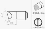 Quick Soldering Tip, 15D-01, 503 Series, For TS1300