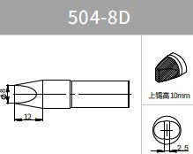 Quick Soldering Tip, 8D, 504 Series, For TS2400