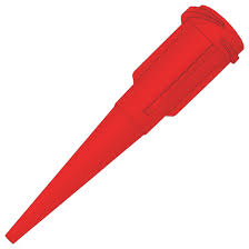 Fisnar Dispensing Tip, PLASTIC/Red, 25 Guage, Pkt 25