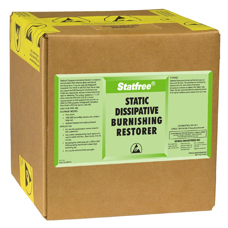 Desco Statguard Dissipative Burnishing Restorer, 10 L (2.5 Gal) - DES81061