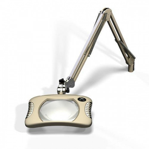 OC White RECTANGLE 7.5"x 5.25" Magnifier c/w Clamp, SILVER
