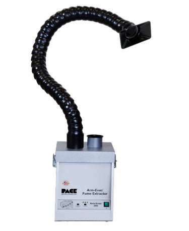 Arm Evac 250 System w/ Flex Arm & Cowl Endpiece Nozzle 75mm x 1.219m Long, 240v