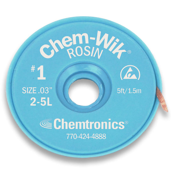 Chemtronics White .030 Solder Wick 5Ft