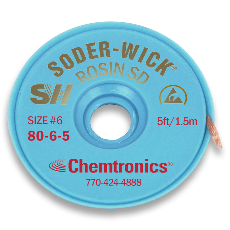 Chemtronics Red #6 Solder Wick 5 5Ft