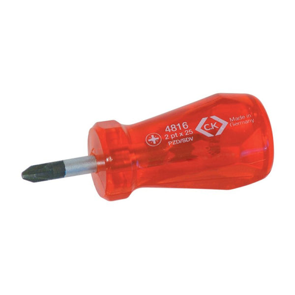 CK Pozi PZ2 x 25mm Stubby Screwdriver