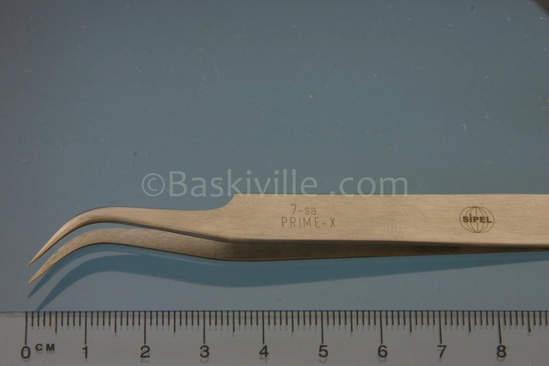 Sipel Tweezers Curved Fine Point Precision, 120mm