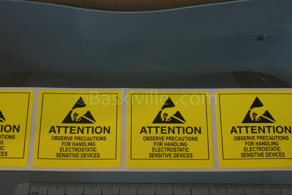 Attention Labels Yellow 51mm x 51mm (2"x2") 500/Roll