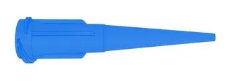 Fisnar Quantx Dispensing Tip, Tapered, 22G, 32mm, Luer Lock, BLUE
