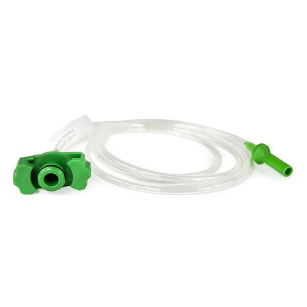 Fisnar Quantx Barrel Adaptor (Green) with 1/8'' (3.175mm) Hose, Safety Clip, 3ft (91cm), 10cc