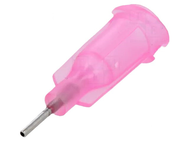 Fisnar Quantx Dispensing Tip, Blunt-End, 20G, 6.4mm, Luer Lock, PINK. Pack of 50