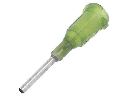 Fisnar Quantx Dispensing Tip, Blunt-End, 14G, 12.7mm, Luer Lock, OLIVE