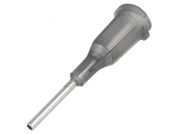 Fisnar Quantx Dispensing Tip, Blunt-End, 16G, 12.7mm, Luer Lock, BLACK, Pack of 50
