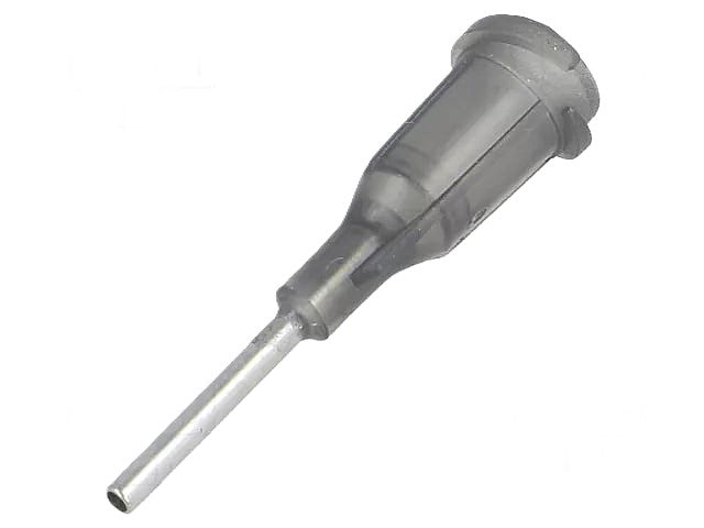 Fisnar Quantx Dispensing Tip, Blunt-End, 16G, 12.7mm, Luer Lock, BLACK, Pack of 50