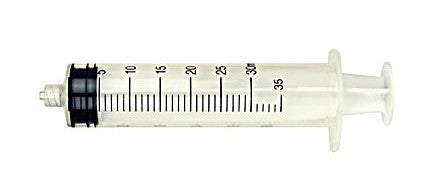 Fisnar 30cc Graduated Syringes, Pack of 10