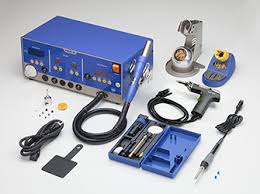 Hakko FR-702 Powerful Desoldering, Soldering (dual port) and Hot Air Rework Station, 4 Port