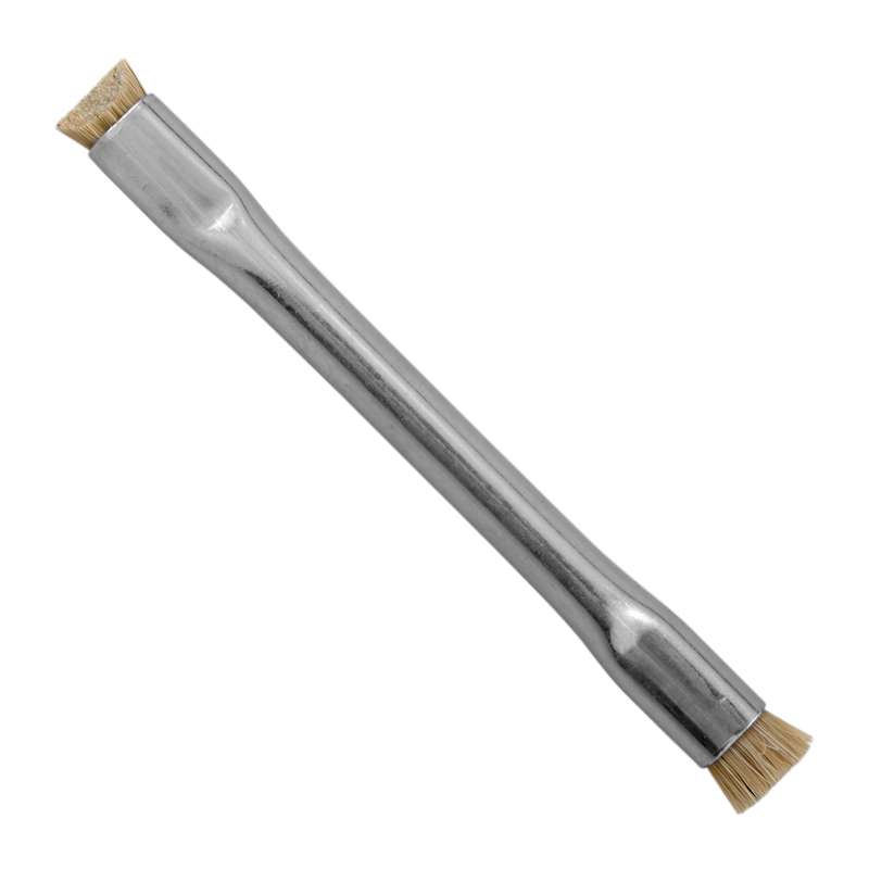Anti-Static, HORSE HAIR, Double -Ended Applicator Brush, 4.78mm (3/16") Tapered / 6.35mm (1/4") Flat