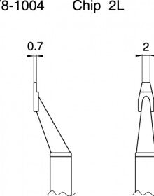 Hakko Tweezer Tips For FM2022 Handpiece  2L