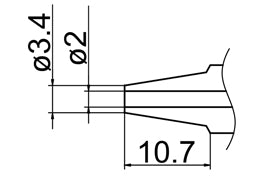 Hakko Desoldering  Nozzle 2.0mm For FM-2024