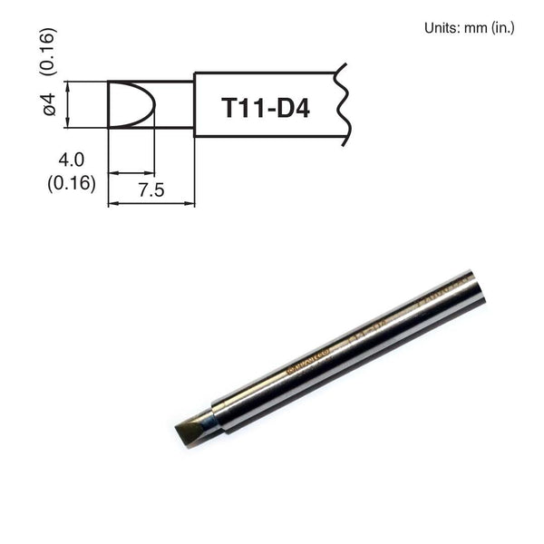 Hakko Solder Tip ShapeD4, Chisel For FX901