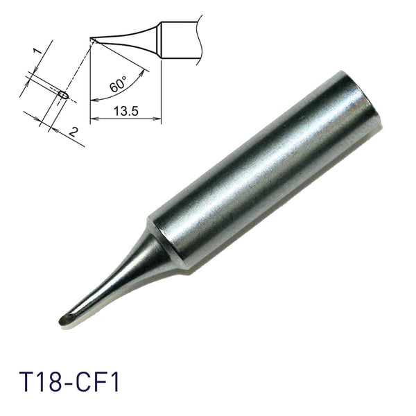 Hakko T18-CF1 FX-888 1mm Bevel Soldering Tip