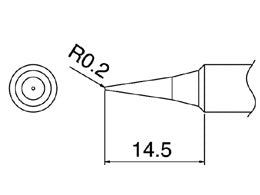 Hakko Solder Tip For FX888 Shape I