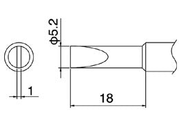 Hakko Solder Tip For FX888 Shape S3