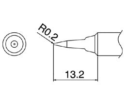Hakko Solder Tip For FX888 Shape SB