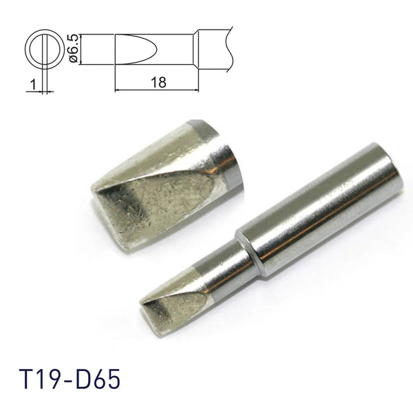 Hakko T19-D65 Soldering Tip 6.5mm Chisel for FX601