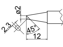 Hakko Solder Tip For FX-838 Shape BCF2