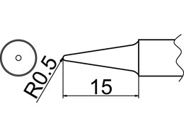 Hakko Solder Tip For FX-838 Shape BL3