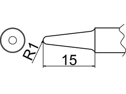 Hakko Solder Tip For FX-838 Shape BL4
