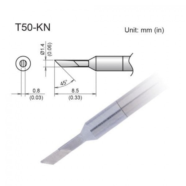 Hakko T50-KN Micro Soldering Tip Knife 1.4mm