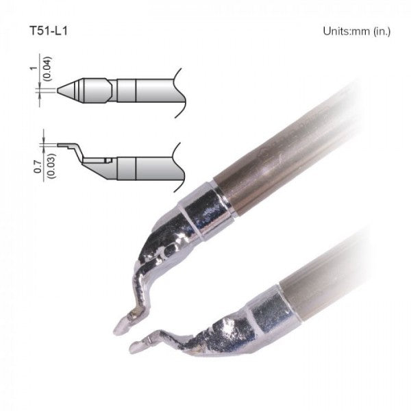 Hakko T51-L1 Tweezer Tips FX9705