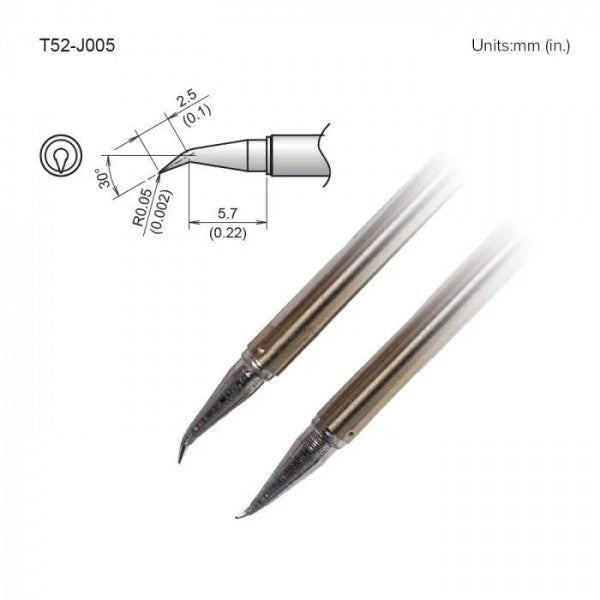 Hakko T52-J005 Hot Tweezer Tip for FX9706 Tweezers
