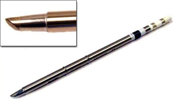 Hakko Solder Tip, 3mm Bevel w/ Indent