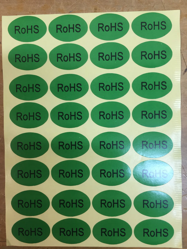Label RoHS Lead Free Identification Large, 160 Labels