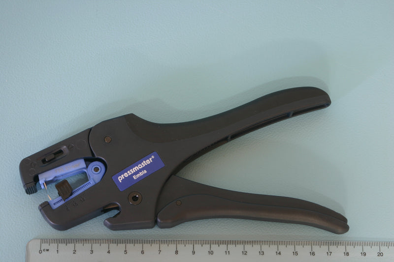 Pressmaster Wire Stripper, Blue, w/ V Blade Cassette
