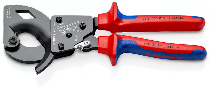 KNIPEX 32MM RATCHET CABLE CUTTER