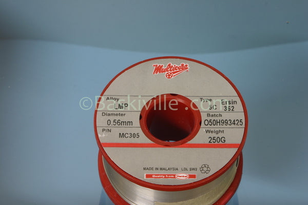 Multicore, 362, 62/36/2, 5C, 0.56mm, LMP, Solder Wire, 250g