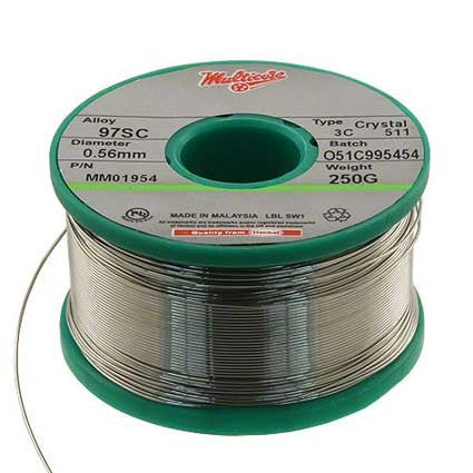 Multicore, 511, 97SC (SAC305), 5C, 0.38mm, Lead Free Solder Wire, 250g
